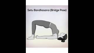 Proper steps to perform Setubandhasana (bridge pose) ✨