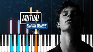 Shawn Mendes - "Mutual" Piano Tutorial - Chords - How To Play - Cover
