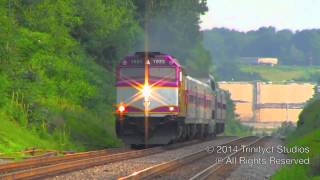 F40PHM-2C #1033 leads an MBTA Flatspot Express!!! Nice K5LA!!