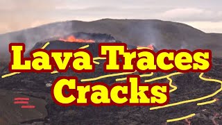 Lava Traces Reykjanes Faults, Joints, Cracks In Bedrock Geology / Iceland Fagradalsfjall Volcano