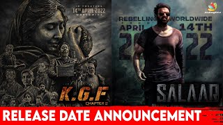 🔴Official: Yash vs Prabhas 🔥| KGF 2 VS SALAAR | Release Date Announcement