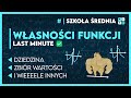 ODCZYTYWANIE WŁASNOŚCI Z WYKRESU FUNKCJ! ✅️ Last Minute Na Szybkości | Matematyka - Szkoła Średnia