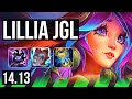 LILLIA vs BRAND (JGL) | 74% winrate, 54k DMG, 6 solo kills, 12/6/21 | BR Grandmaster | 14.13