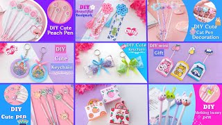 12 Easy & Cool DIY SCHOOL SUPPLIES/How to make keychain/DIY Cute Pen decorationhow to make gift idea