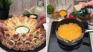 Next-Level Grilled Cheese Recipes 🧀 A Sandwich Pie🍴 Panini Omelets 🍳 Ham and Cheese Rolls 🌀