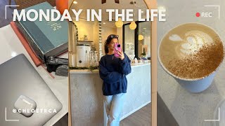 MONDAY IN THE LIFE | meetings, gym, christmas decor