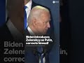 President Biden accidentally calls Ukrainian President Volodymyr Zelenskyy by name of Vladimir Putin