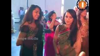 Anushka Trisha and Rana at Ragavendra Rao Son Marriage Function