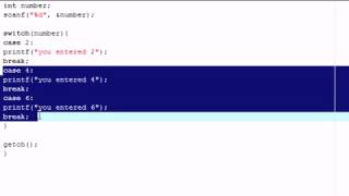 C Programming Tutorial 8 Switch Statement