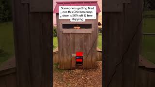 Automatic chicken coop door with solar power and timer #fok