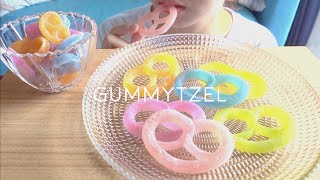 【ASMR】PRETZEL GUMMY【EATINGSOUNDS】