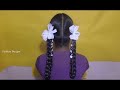 hair style girl 5minute crafts girls hairstyle with double folded