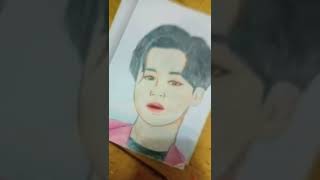 Drawing of Park Jimin from BTS ✨⚡🌟💜