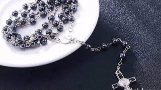 Hematite Dominican Rosary