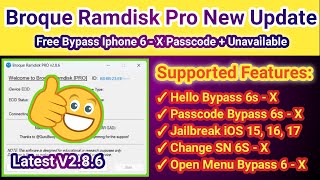 Broque Ramdisk Pro : Free iCloud bypass | iPhone 6 to X iOS Open Menu ID Remove | 2025 Download link