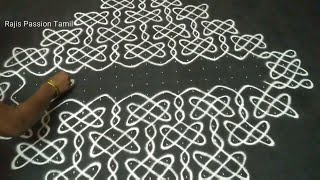 24,3-4 dots Maargazhi Special Mugullu|| Sikku Kolam|| Kambi Kolam|| Rajis Passion Tamil