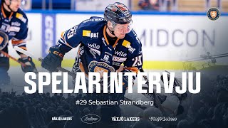 Sebastian Strandberg efter kvällens match mot Brynäs