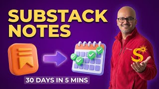 How to Schedule Substack Notes Quickly | 30 days of Substack Notes in 5 minutes using SubflowAI
