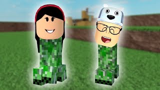 ROBLOX: VELHOTE E TIA GRAÇA VIRARAM CREEPER E EXPLODIRAM TUDO! (Creeper CHAOS)