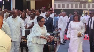 H.E John Mahama \u0026 Beautiful Wife + Jane Nana Arrival with Massive Crowd at Christians Thanksgiving