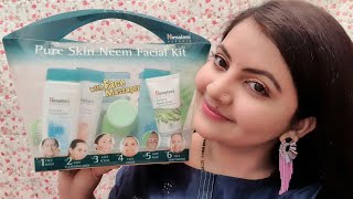 Himalaya neem facial kit demo | facial for acne prone oily skin at home for teenagers |skincare|RARA