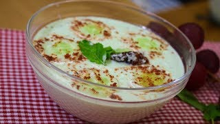 Coconut Cucumber yogurt sauce / Pachadi / Mint flavored Coconut dip