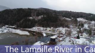 Cambridge, Vermont Lamoille River flooding 26 Feb 2017