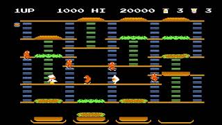 [타누사마][FC][NES] 버거타임 NES GAME BURGER TIME バ-ガ-タイム (1985)