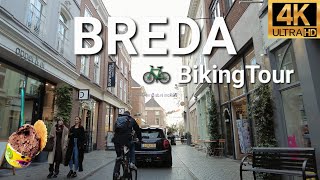 🇳🇱 Breda, Netherlands Biking Tour 4k 60fps UHD