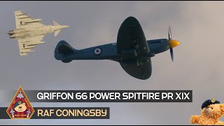 PAST \u0026 PRESENT FIGHTERS GRIFFON 66 ENGINE POWER BBMF BEAUTY SPITFIRE PR. XIX PM631 • RAF CONINGSBY