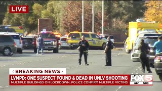 Las Vegas police say one suspect located and is deceased after UNLV shooting