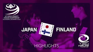 HIGHLIGHTS: Japan v Finland - round robin - LGT World Women's Curling Championship 2019