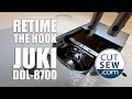 Hook Timing on Juki DDL 8700