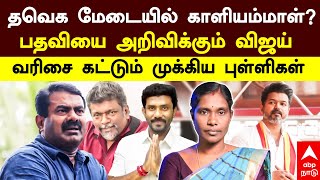 Kaliyammal | தவெக மேடையில் காளியம்மாள்? பதவியை அறிவிக்கும் விஜய்! வரிசை கட்டும் முக்கிய புள்ளிகள்!