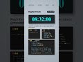 Create Digital Clock Using html CSS & JavaScript |Project| #css #html #javascript #coding #shorts