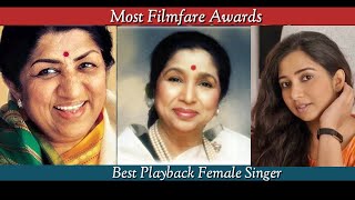 Most Filmfare Award for best Female playback singer |Filmfare Award| Lata Mangeshkar| Alka| Shreya