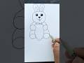 Easy Rabbit 🐰 Art #shorts #art #ytshorts #viral #drawing #diy #forkids