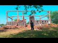 dismantling an 1850s barn in under 12 minutes time lapse