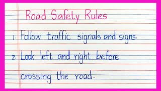 10 Road Safety Rules | 10 Lines on Road Safety Rules | Traffic Rules 10 Lines  | Road Safety Rules