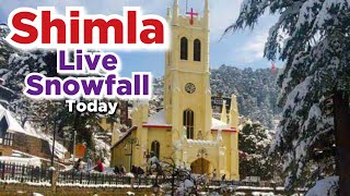 Shimla latest Snowfall Video | Shimla Snowfall Today | Live Shimla Snowfall #shimlasnowfall