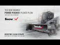 snowex® power pusher™ with trace™ edge technology feature animation