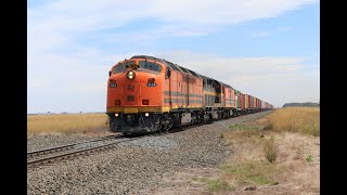 CLF4, C501 \u0026 CLF2 - 7922V Dooen intermodal at Poorneet, VIC 28/02/21