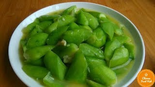 Stir Fry Chinese Sigua/ Sponge Gourd/ Luffa - Flavourful Sweet Soup Recipe