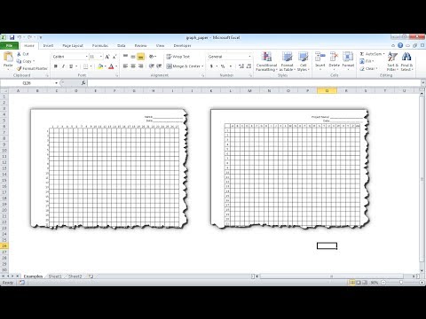Make Graph Paper in Excel Make Graph Paper in Excel