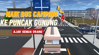 Perjalanan Naik Bus Camping Ke Puncak Gunung | Sakura School Simulator