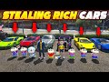 Rich Cars Stealing Challenge GTAV Sinchan Doraemon Stealing Cars