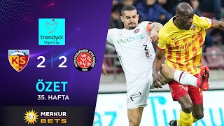 Merkur-Sports | Kayserispor (2-2) F. Karagümrük - Highlights/Özet | Trendyol Süp