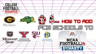 How to Play as FCS Schools in Dynasty (College Football Revamped V21) NCAA Football 14