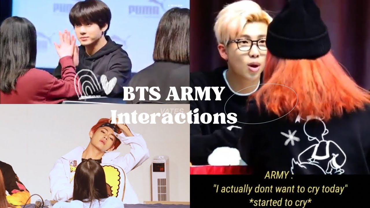The Luckiest Army Pt 2 Bts Army Interactions At Fansign Event Youtube