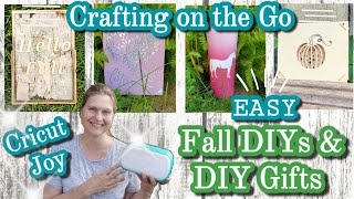 Crafting on the Go with Cricut Joy || Fall DIYs \u0026 DIY Gifts ~for Beginners